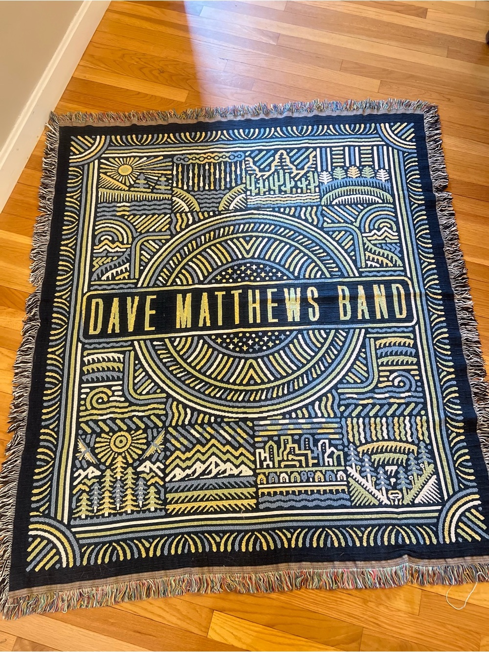 Dave Matthews Band Tour Woven Throw Blanket